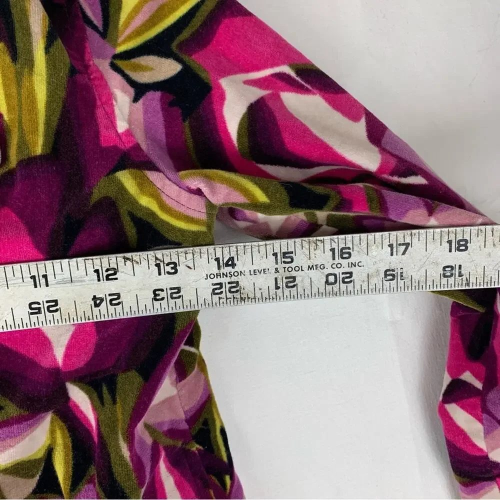 Missoni Kids small target Pea Coat Purple Pink Floral vibrant velour